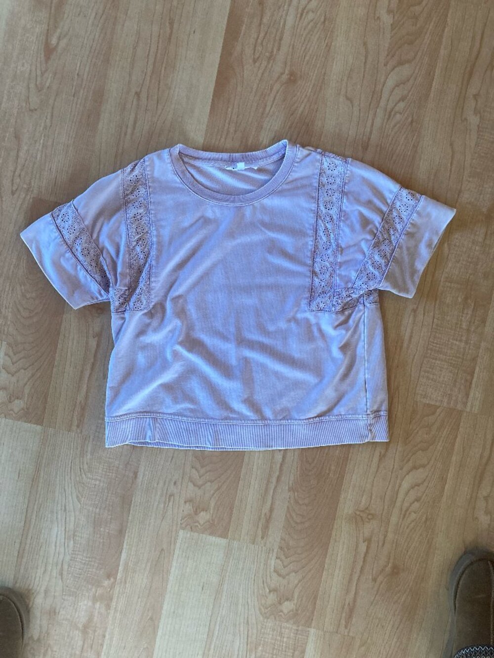 Unique Sweatshirt Tee - Washed Lavender